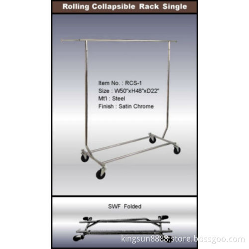 quality store displaying racks